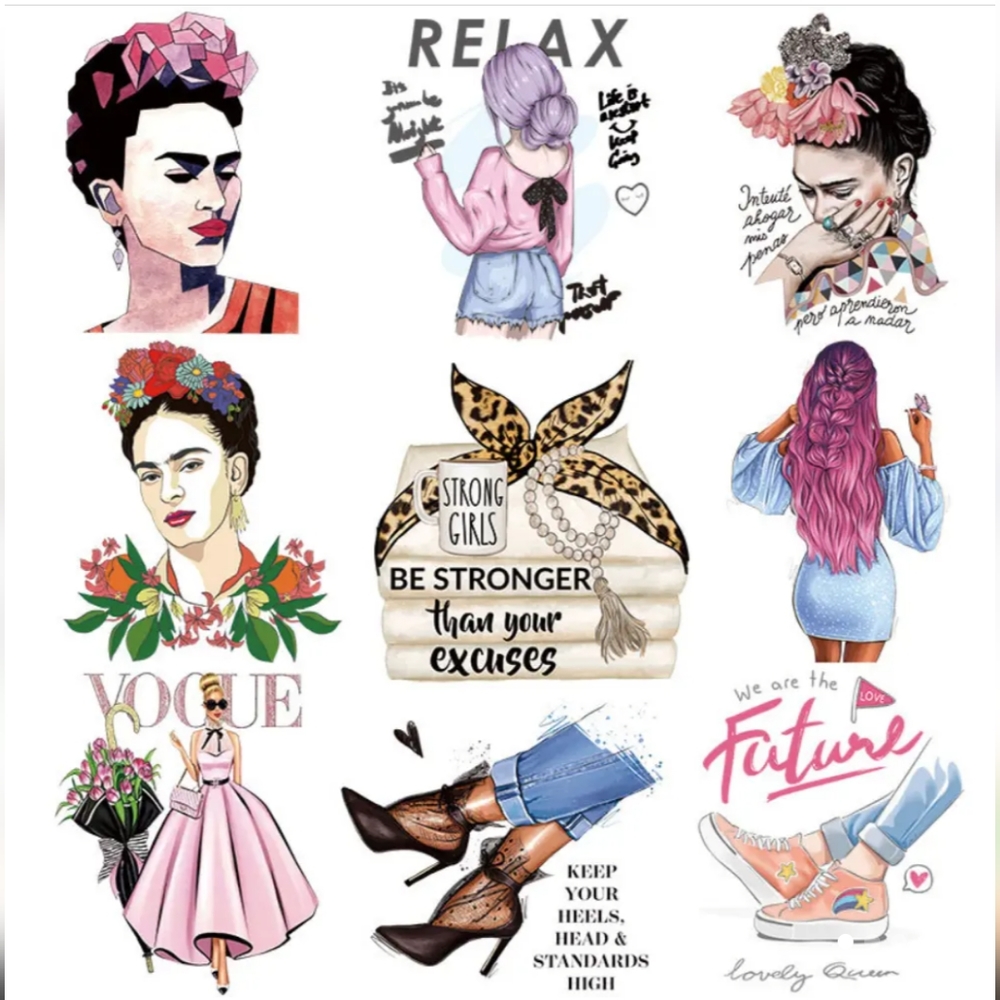 STRONG WOMEN Vinyl Images for Our Custom T-shirts or Totes By REQUEST
